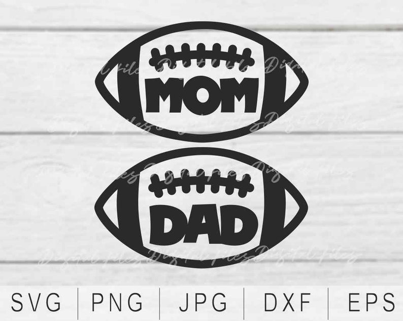 svg dxf for shirt instant download Football Dad Svg football stitches lace svg files for cricut Football Mom Svg Sport mom dad parent