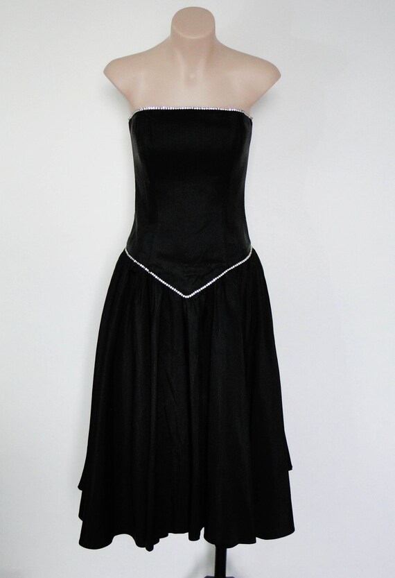 black diamante dress