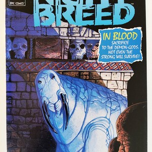 Vintage VTG 1990s Epic Comics Clive Barker's NIGHTBREED #12 Comic Book HORROR