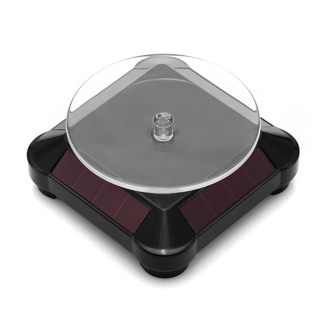 360 Solar Powered Rotating Display Stand Select Black or White - Etsy ...