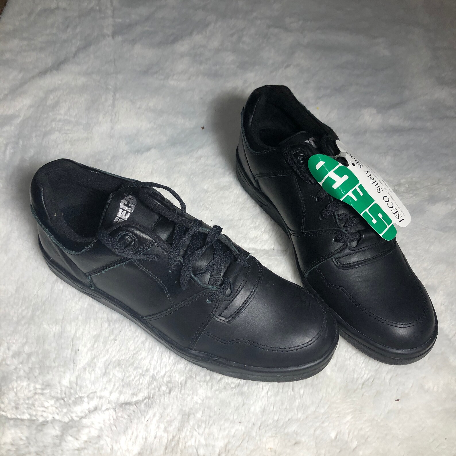 Mens Black ISECO Safety Shoes. Size 10. NEW Etsy