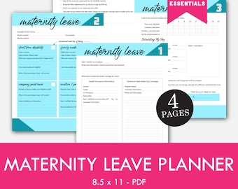 Maternity Leave Planner, Pregnancy, Instant Printable, Unlimited Prints, ARC System, Binder Planner