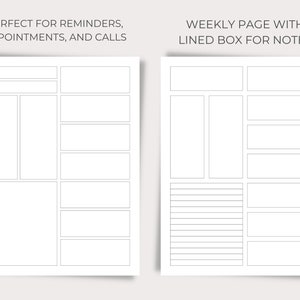 Planner Inserts, 10 Blank Templates, Editable, Printable, Digital - Etsy