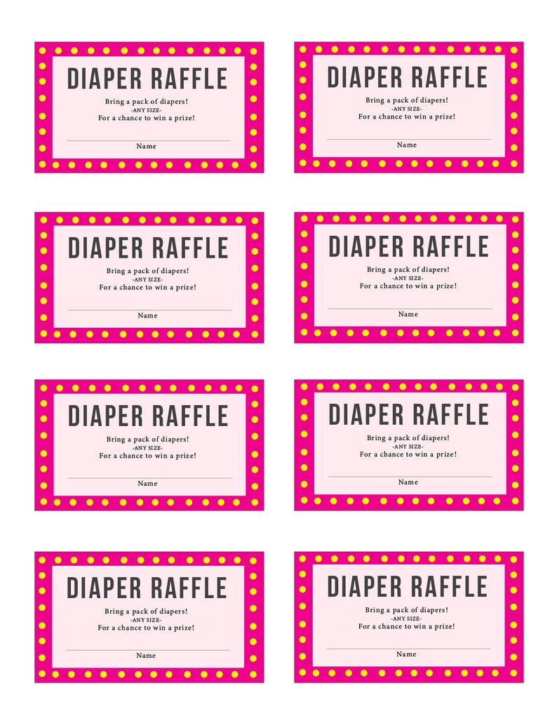 Pink Baby Shower Games Diaper Raffle 8 Games Answer Sheet Etsy Pink Baby Shower Games Diaper Raffle 8 Games Answer Sheet Etsy