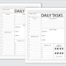 Daily Tasks Printable, Planner Insert, ARC System, Binder Inserts ...