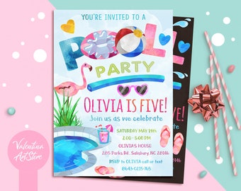 beach ball invite etsy