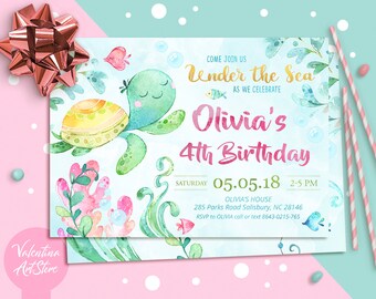under the sea invite etsy