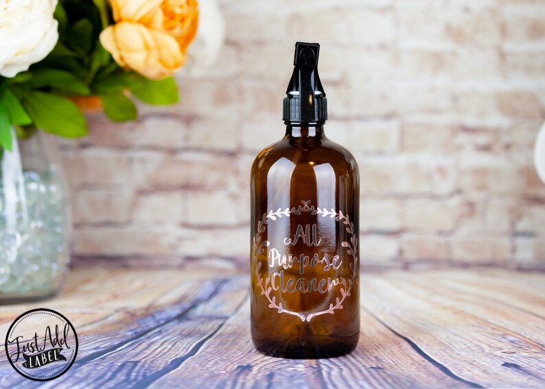 vinyl labels for 400ml 500ml 1000ml spray bottles and jars etsy