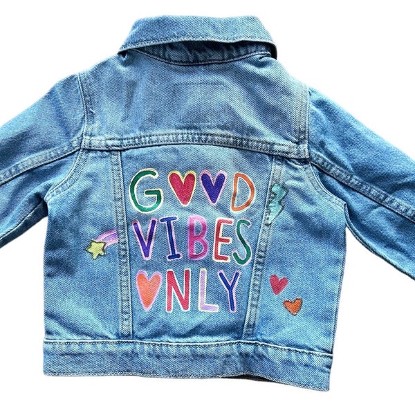 Baby/Youth Personalized Hand-Painted Denim Jacket