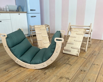 MEILLEUR ensemble d'oreillers en arche, coussin en arche pour tout-petits, Kletterdreieck, salle d'escalade pour bébés pour tout-petits, coussin en arche d'escalade, cadeau de Noël Montessori pour bébé