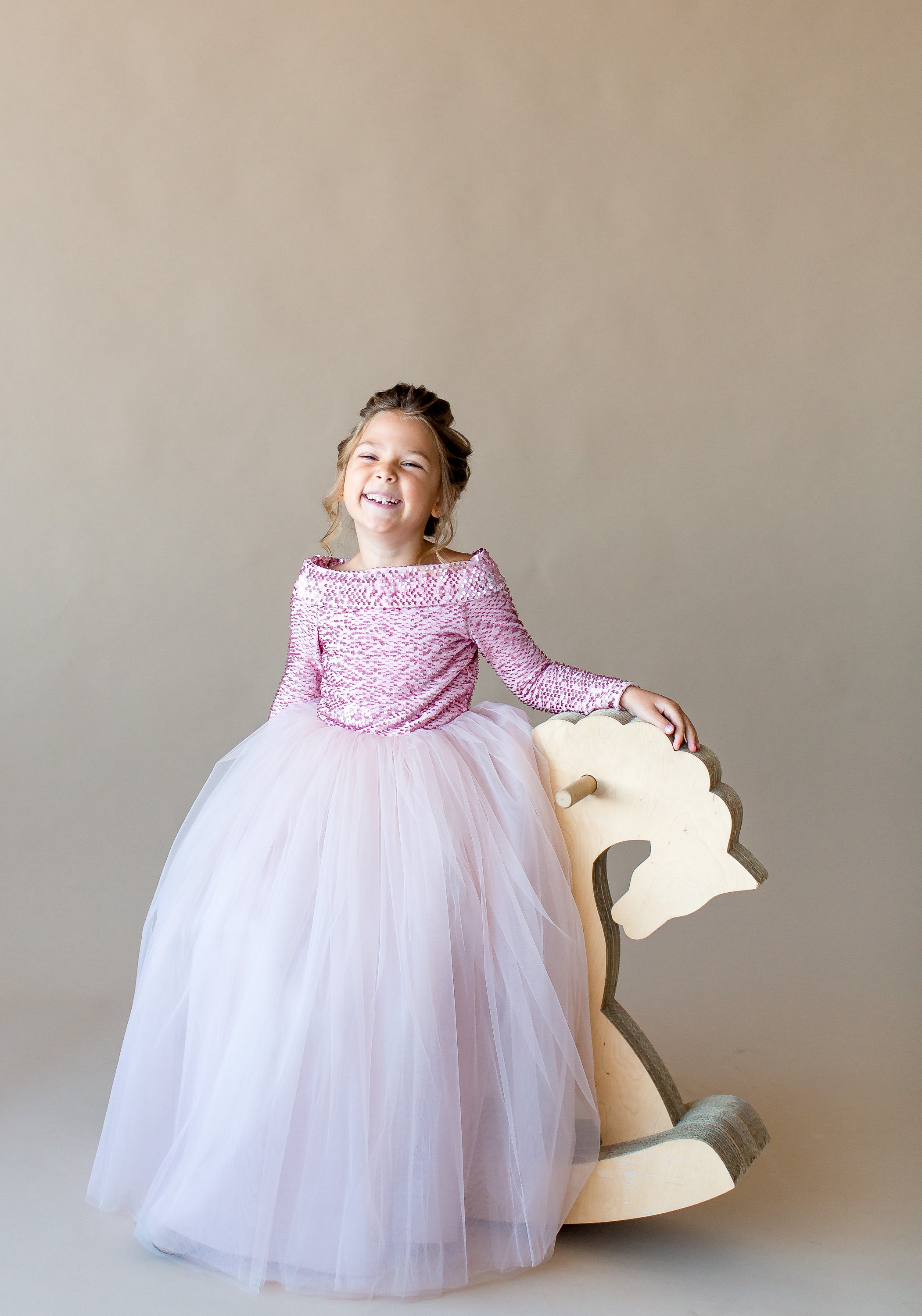 Pink flower girl dress Blush junior bridesmaid dress Toddler Etsy