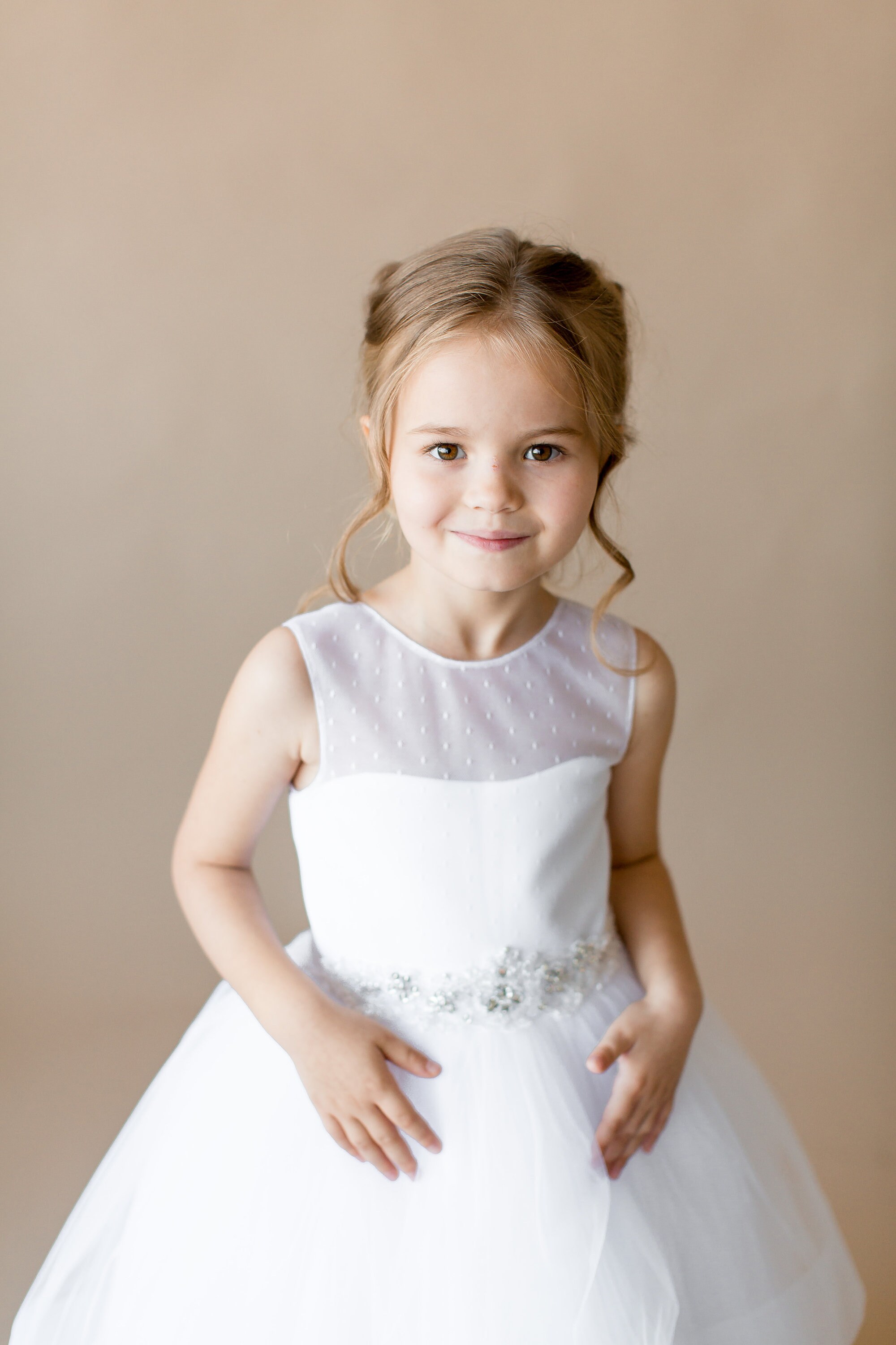Ivory Flower Girl Dress Junior Bridesmaid Dress Wedding Etsy