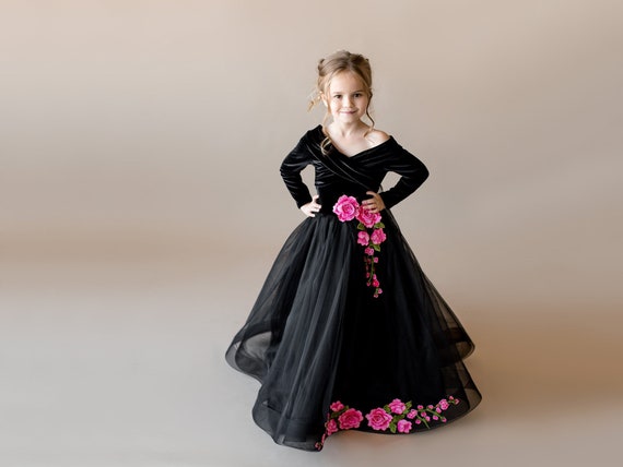 Black Junior Bridesmaid Dresses