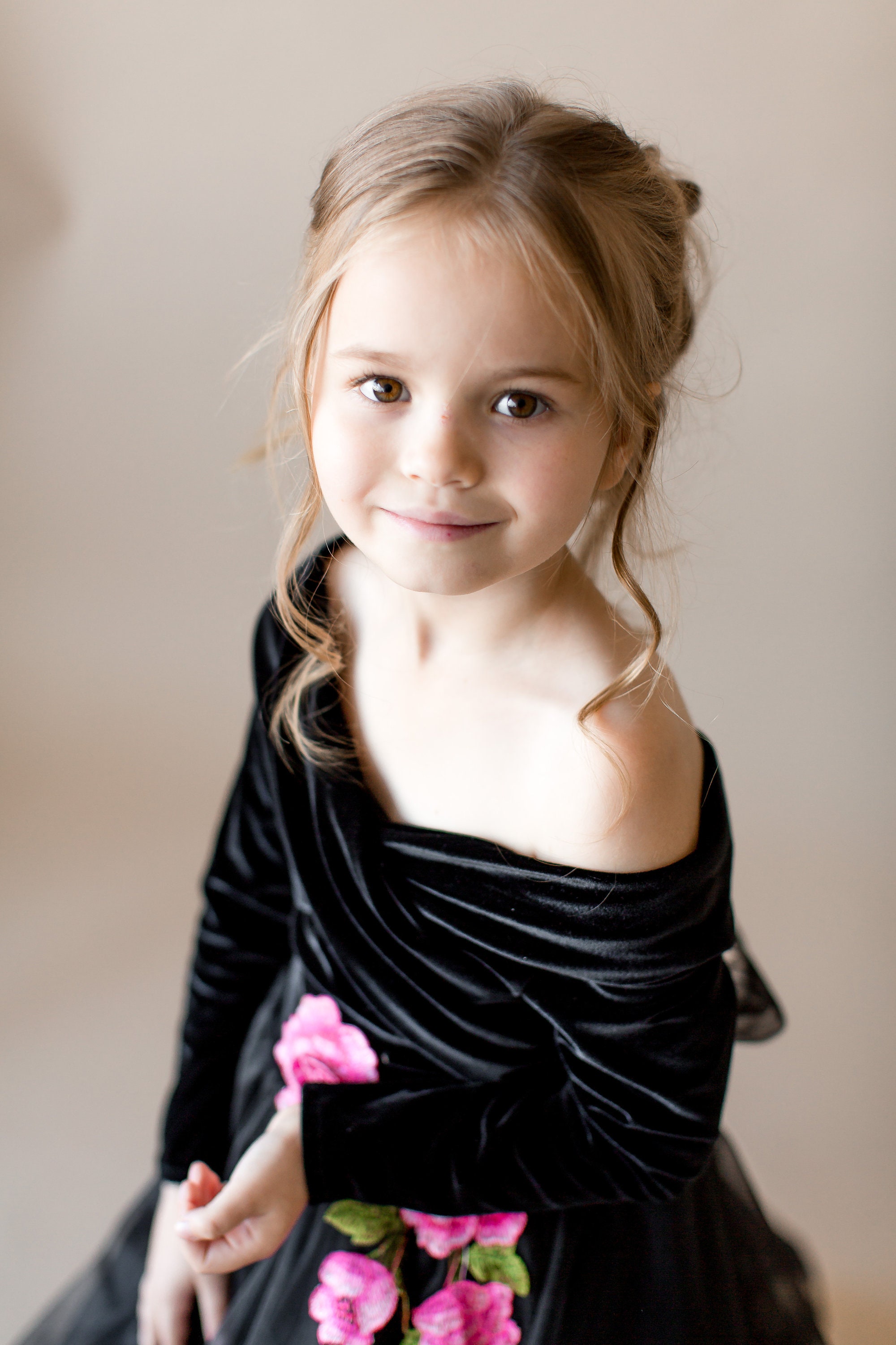 Black Flower Girl Dress Tulle Junior Bridesmaid Dress Tutu Etsy