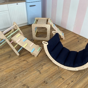 Montessori climbing  6in1, Arch Pillow, Foldable triangle, Christmas gifts for kids, Indoor baby gym, Klettergerüst indoor, Kletterdreieck