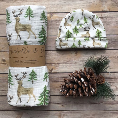 deer swaddle set