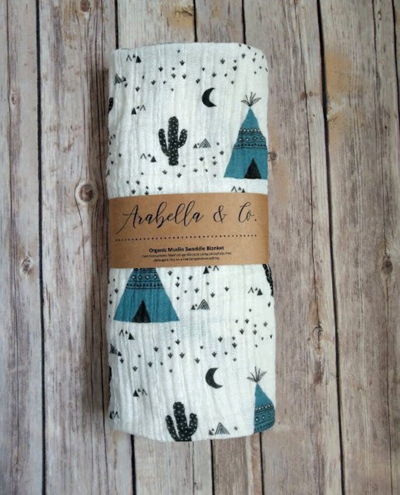 Newborn Hat & Swaddle Set Teepee Organic Swaddle Set Etsy