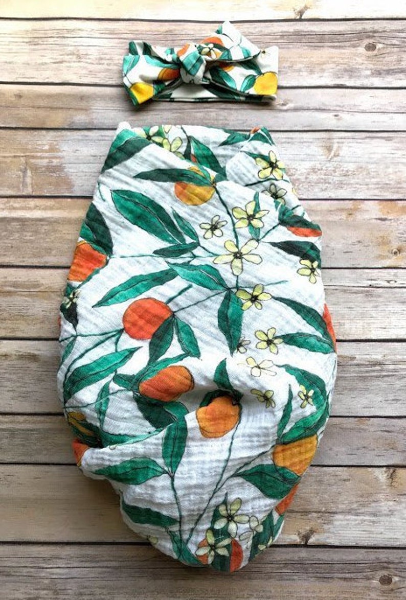 Newborn Swaddle Set Dear Clementine Organic Muslin Swaddle & Etsy