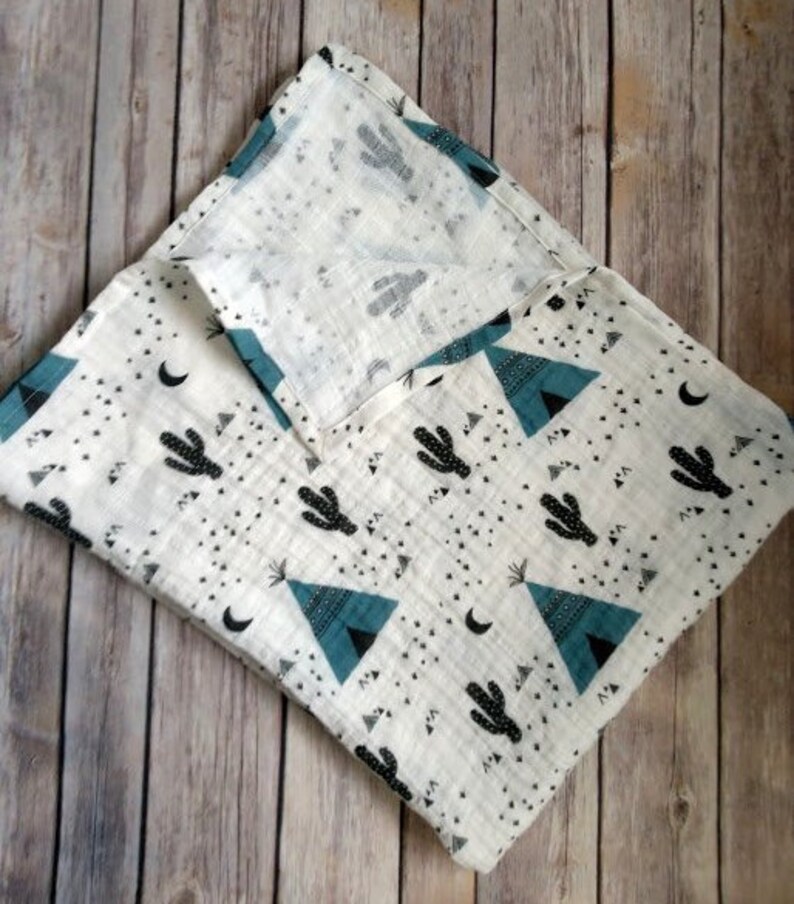 Newborn Hat & Swaddle Set Teepee Organic Swaddle Set Etsy