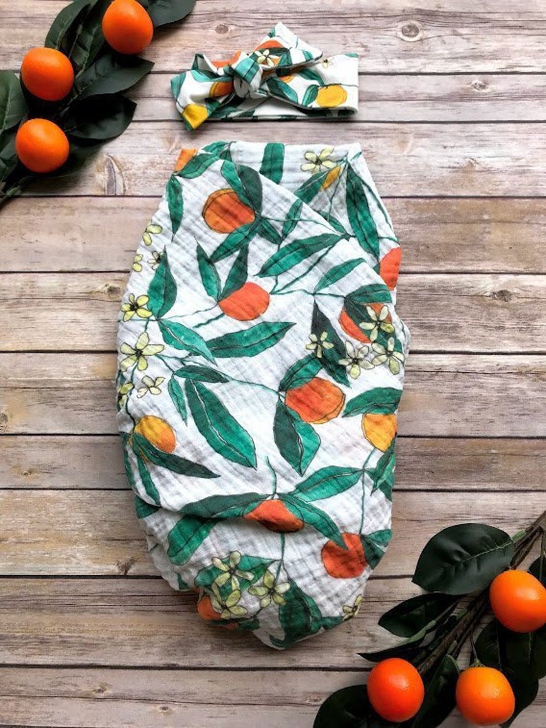 Newborn Swaddle Set Dear Clementine Organic Muslin Swaddle & Etsy