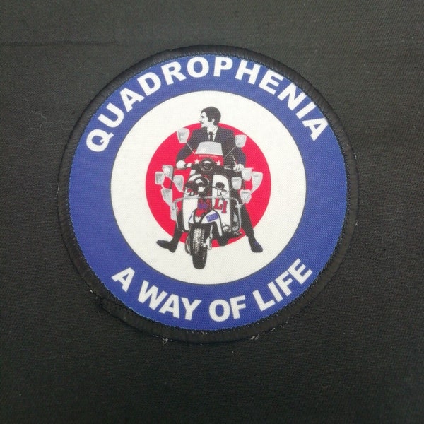 QUADROPHENIA MOD Sew on badge patch scooter jacket anorak sew on patch 10cm