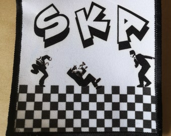 Parche bordado bicolor estilo Ska, insignia para scooter Mod (10 cm)