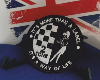 Insignia Mod de 2 tonos, parche de fieltro bordado