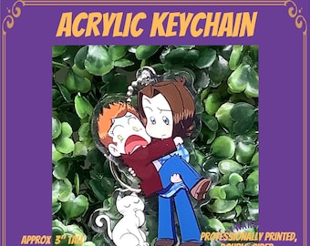 That Was Scary! Yellow Fever Acrylic Keychain Wayward Geeks