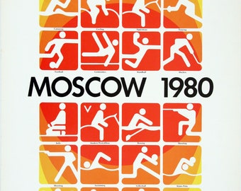 Poster - MOSCOW 1980 Games of the XXII Olympiad