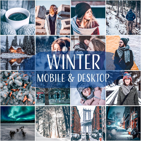 Winter Lightroom Presets: Mobile & Desktop Filters (DNG File)