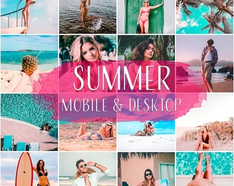 Sommer Lightroom Presets, Lightroom Mobile Presets, Lightroom Desktop Presets