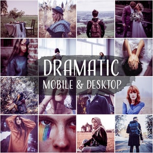 Dramatic Lightroom Presets: Mobile & Desktop Filters (DNG, XMP)
