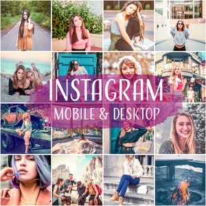 Presets For Instagram, Presets Lightroom Mobile,  Presets Lightroom Desktop, Ligtroom filters, Clean Presets