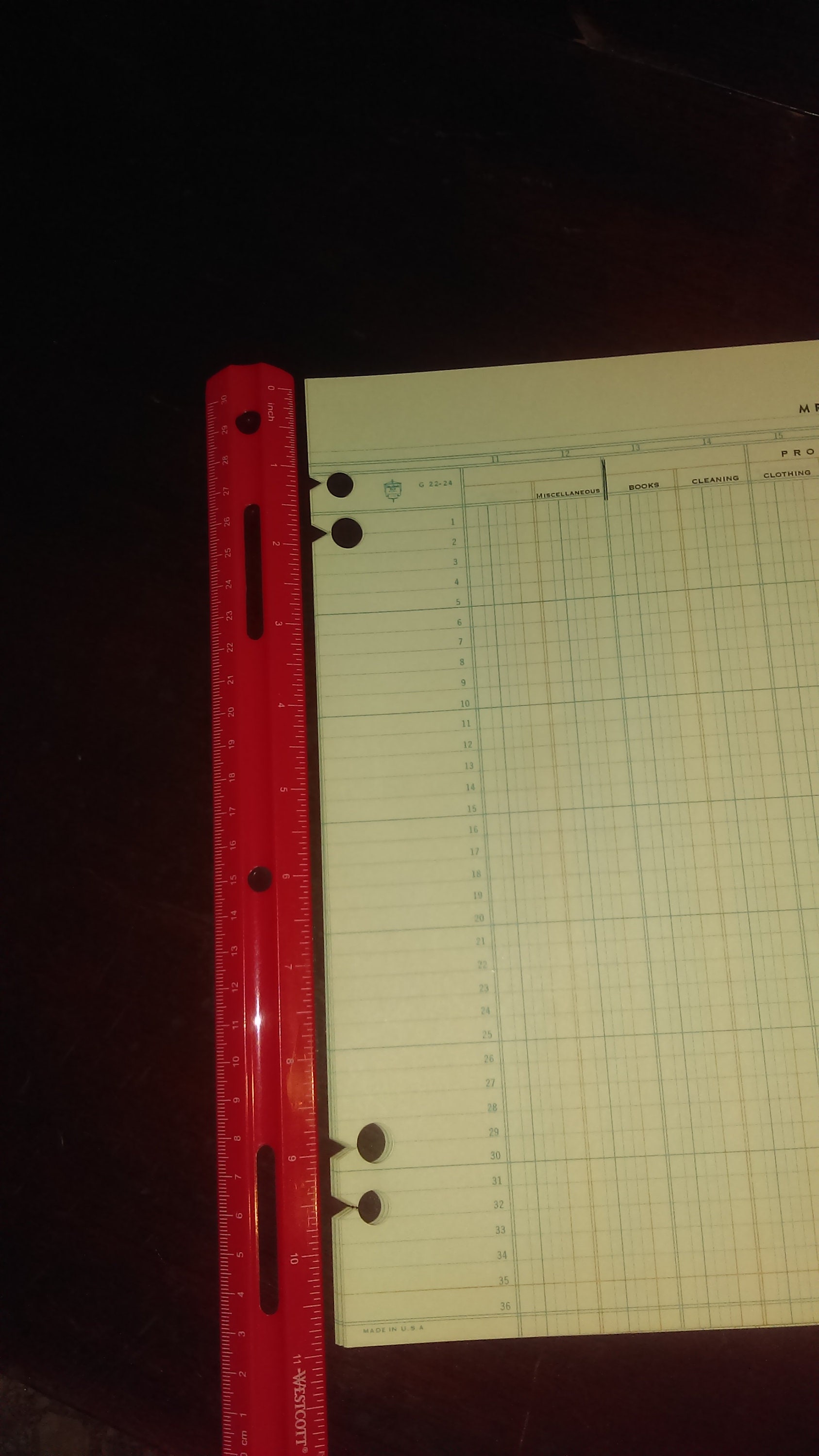 Vintage Ledger Paper large sheets Etsy