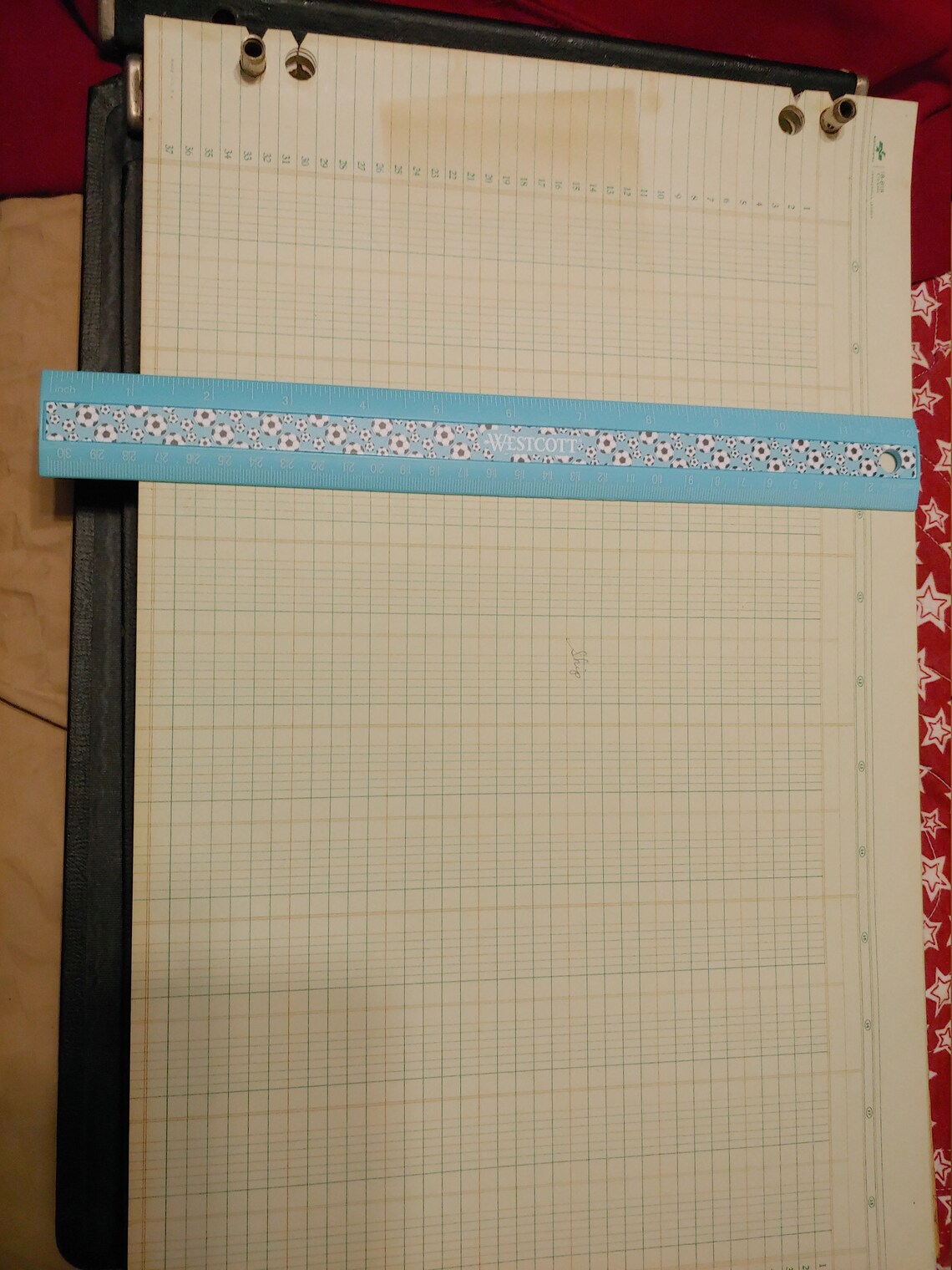 Vintage Ledger Paper large sheets Etsy