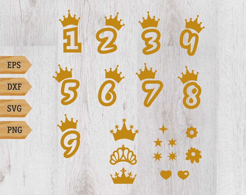 Download Silhouette Studio Cricut Instant Download Birthday Svg Birthday Crown Svg Princess Crown Svg Number Birthday Svg File For Cricut Kits How To Carving Whittling