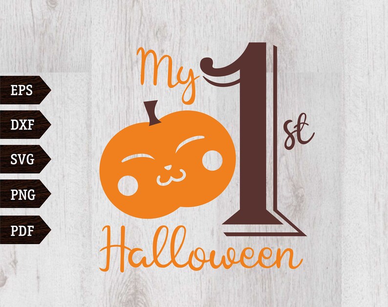 Download My First Halloween svg Pumpkin svg Halloween svg T-shirt Designs Baby Shirt svg Silhouette ...
