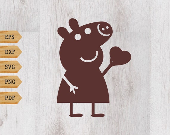 Download Peppa Pig svg Peppa Pig Heart svg Peppa svg Pig Heart ...