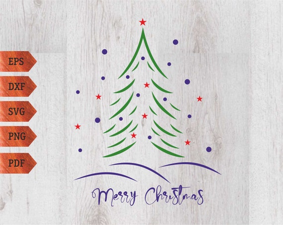 Download Christmas Tree Svg Merry Christmas Svg Christmas Star Svg Etsy