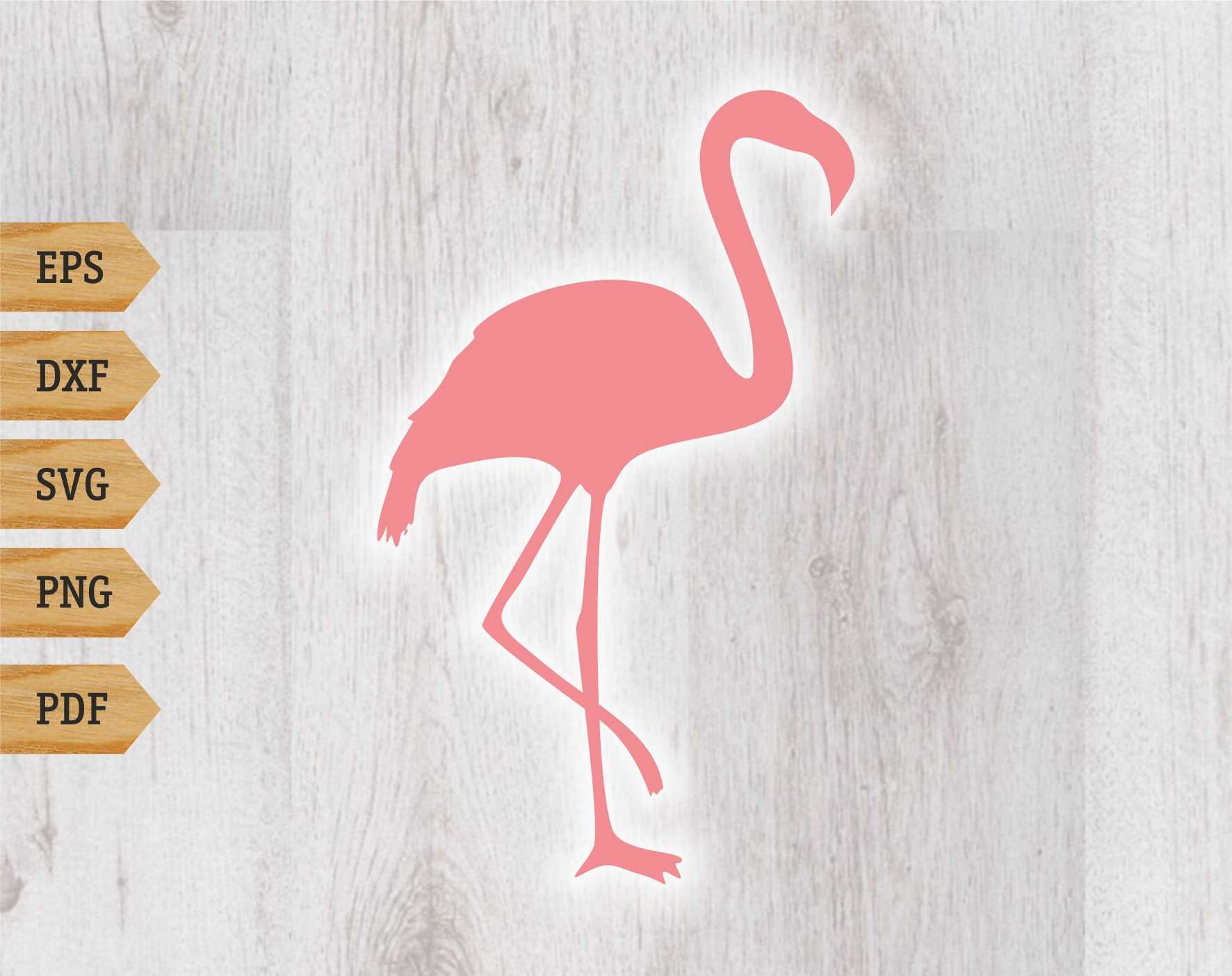 Download Flamingo Svg Silhouette Clip Art File Bird Animal Svg Beach Etsy