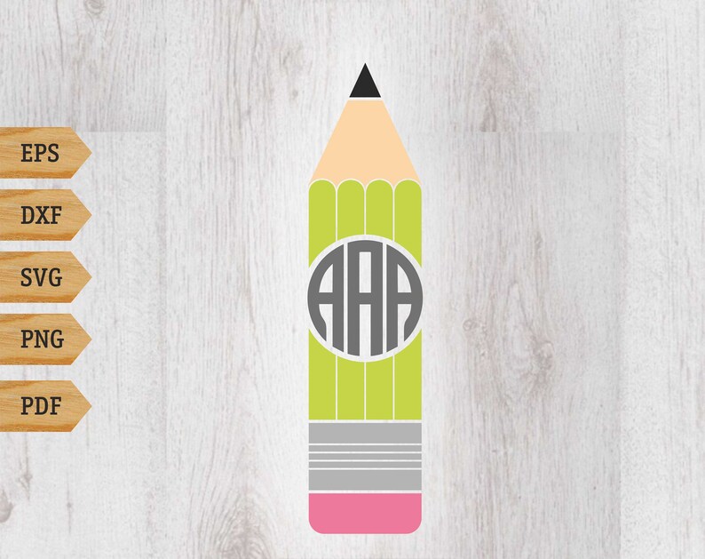Download Kits How To Pencil Monogram Svg Circle Monogram Svg Pencil Svg School Svg File Teacher Svg Cricut Files Cut Files For Cricut Silhouette Svg Craft Supplies Tools