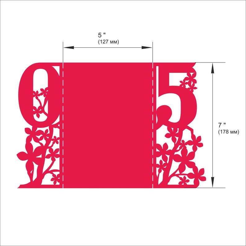 Download 50th birthday svg 50 Years Card 5x7 SVG 50th birthday gift ...