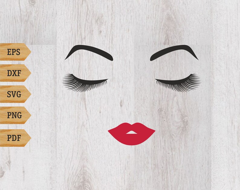 Download Woman Face Svg Eyes Svg Eyelashes Svg Eyebrows Svg Lips Svg Woman Svg Eyelashes Clip Art Eyelashes Vector File Kits How To Craft Supplies Tools Vadel Com