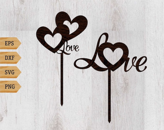 Download Topper love svg Wedding topper svg Party topper love Cake ...