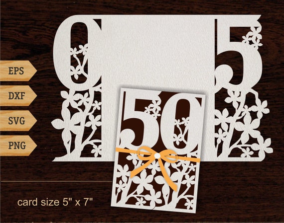 Download 50th Birthday Svg 50 Years Card 5x7 Svg 50th Birthday Gift Etsy