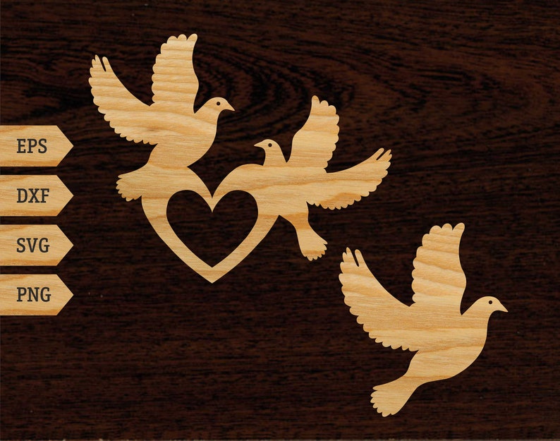 Download Dove 2 template cnc cutting file Laser cut files SVG DXF ...