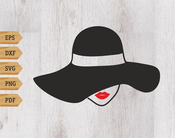 Download Woman With Hat Svg Woman Face Svg Lips Svg Woman Svg Woman Etsy