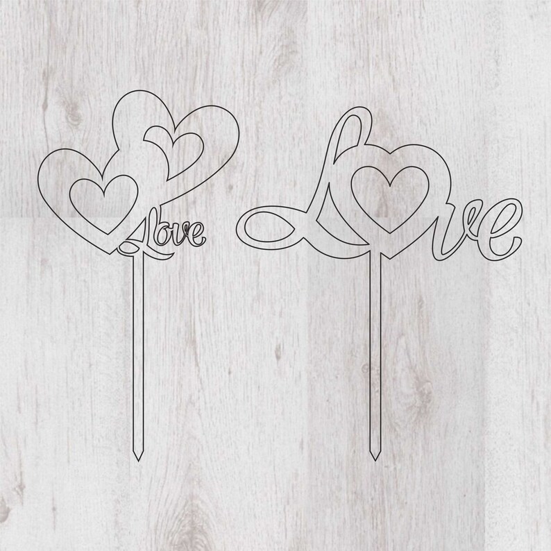 Download Topper Love Svg Wedding Topper Svg Party Topper Love Cake Topper Svg Wedding Cake Topper Cutting File Birthday Cake Topper Topper Engagement