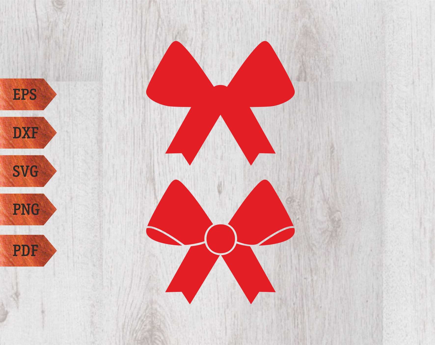 Christmas bow svg bow svg bow clipart Silhouette Cut File ...
