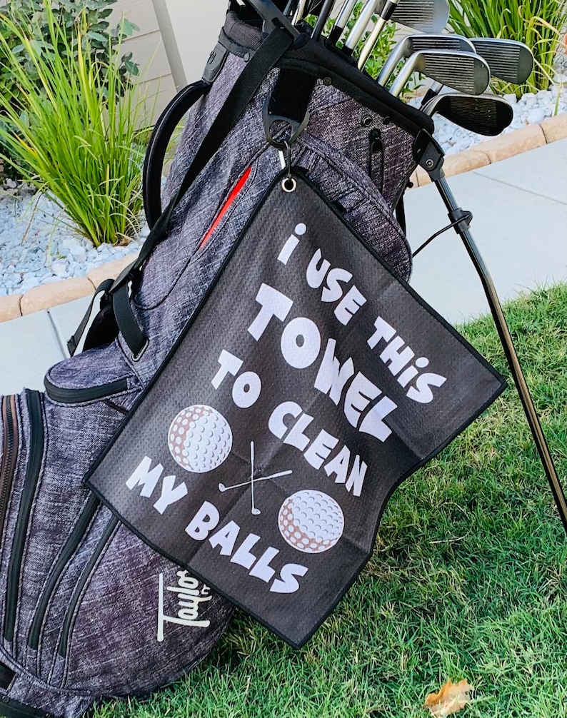 Funny Golf Towel Golf Towels for Golf Bags With Clipgolf Etsy